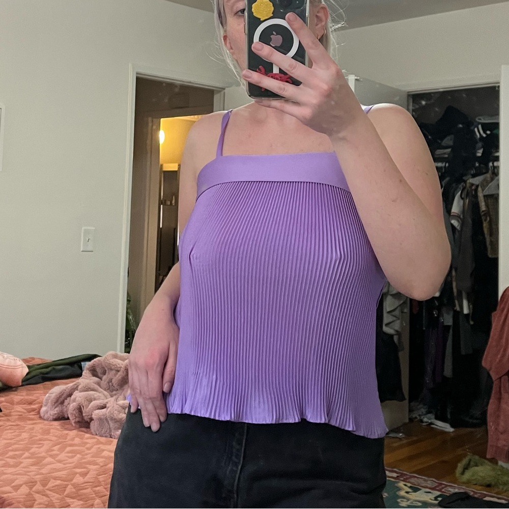 Fun Vintage Pleat Top
